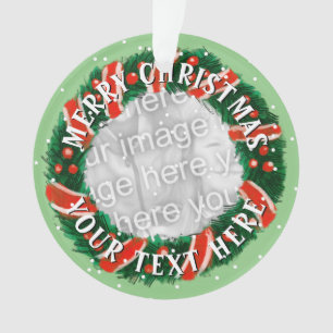 Adorno Navidades personalizados corean máscara de foto d