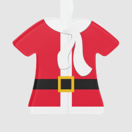 Adorno Navidades personalizados de Red Santa Claus Coat