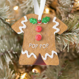 Adorno Navidades personalizados del hombre de jengibre