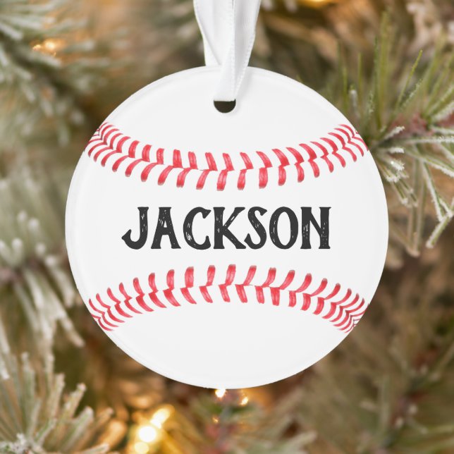 Adorno Navidades personalizados del jugador de béisbol (Árbol)
