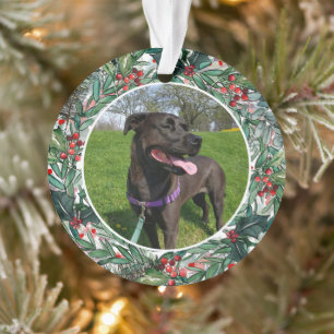 Adorno Navidades personalizados Perro o foto de gatito