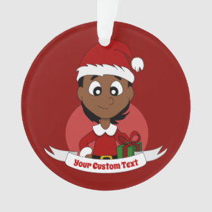 Adorno navidades personalizados personalizado chica