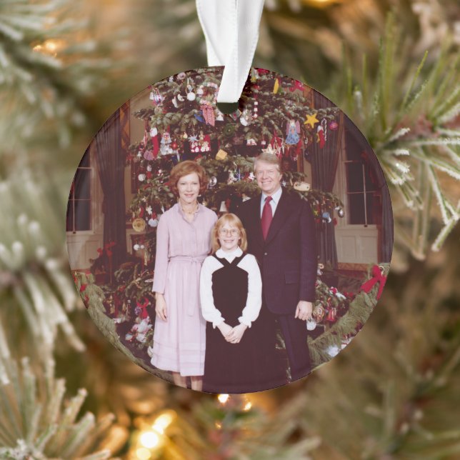 Adorno Navidades Presidente James Jimmy Carter Casa Blanc (Árbol)