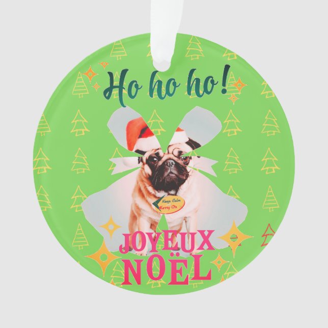 Adorno Navidades pug (Anverso)