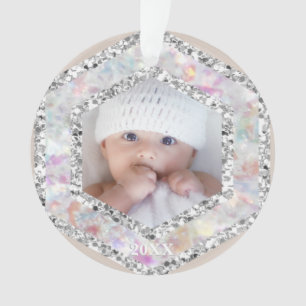 Adorno *~* Navidades Purpurinas de copos de nieve Chica d