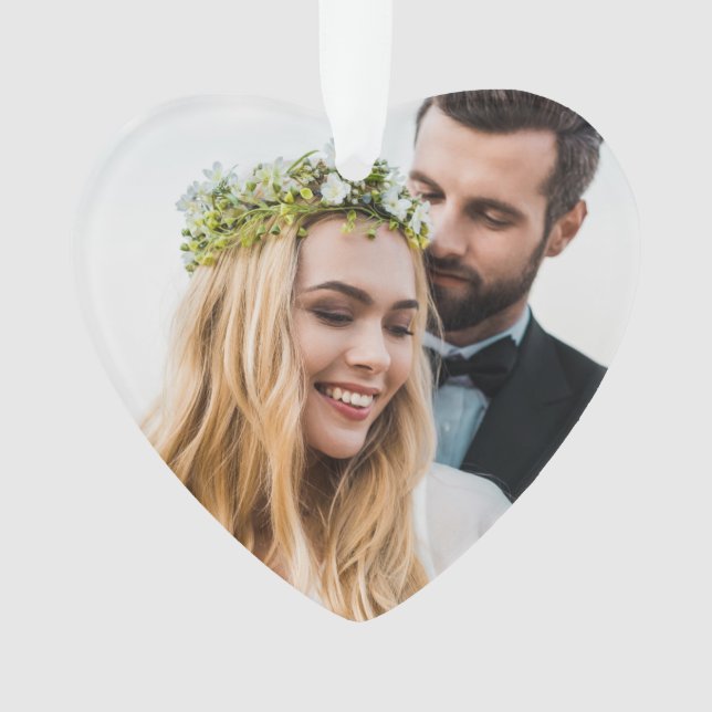 Adorno Navidades recién casados Foto Red (Anverso)