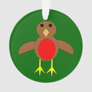 Adorno Navidades Robin Acrylic Ornament