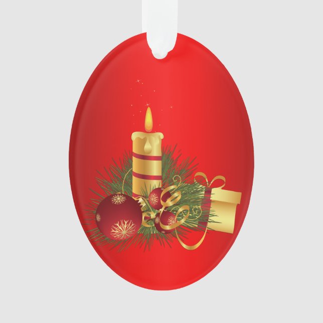Adorno Navidades rojos (Anverso)
