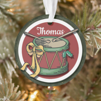 Adorno Navidades tamborean con su nombre