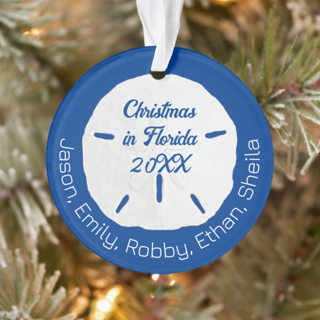 Adorno Navidades tropicales del dólar de arena de la mari (Árbol)