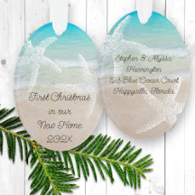 Navidades tropicales nuevo tema del hogar costero