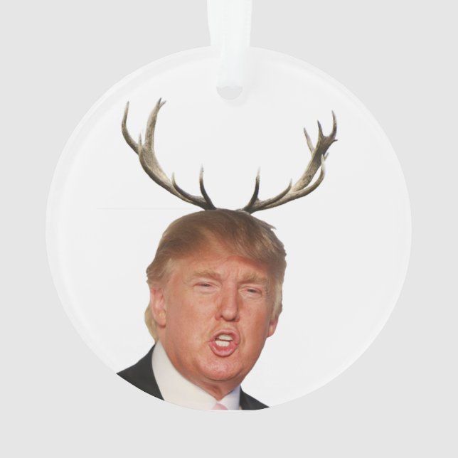 Adorno Navidades Trump: Sr. Presidente venado (Reverso)