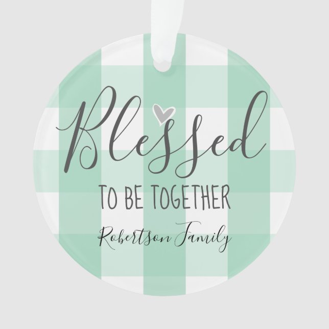 Adorno Navidades una foto bendecida para estar juntos (Anverso)