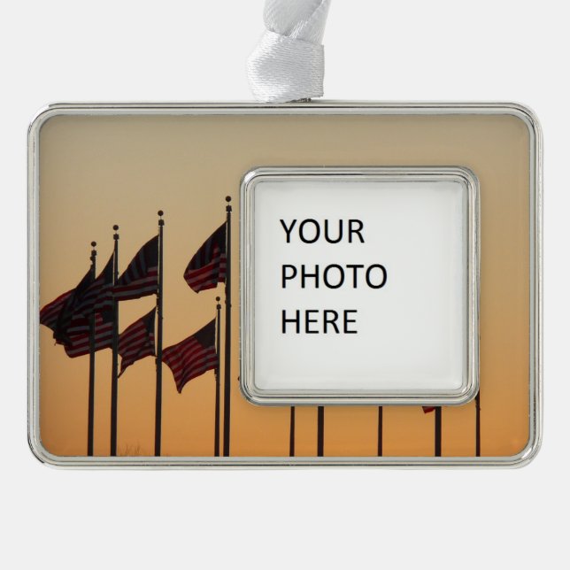 Adorno Navideño Banderas del Sunset American Patriotic USA (Anverso)