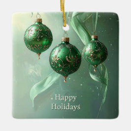Adorno Navideño Bola Verde de Navidad