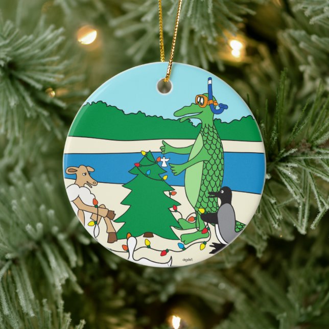 Adorno Navideño Caprichoso de Playa (Árbol)