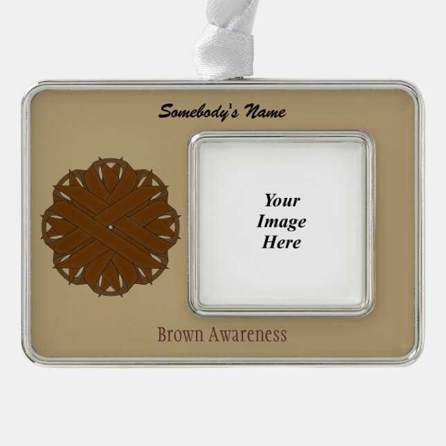 Adorno Navideño Cinta de Flor Marrón Tmpl (H-O) de Kenneth Yoncich (Anverso)