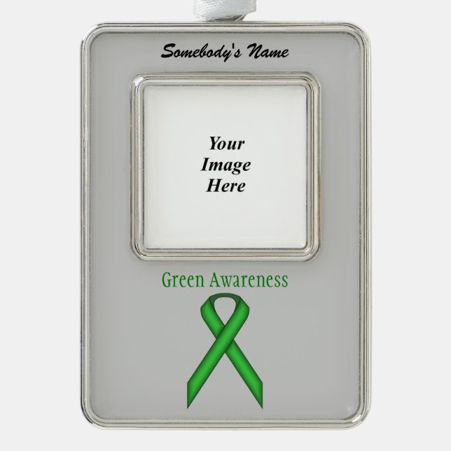 Adorno Navideño Cinta Verde Estándar Tmpl(V-O) de Kenneth Yoncich (Anverso)