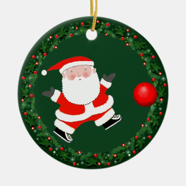 Adorno Navideño Coleccionable de Kickball (Frente)