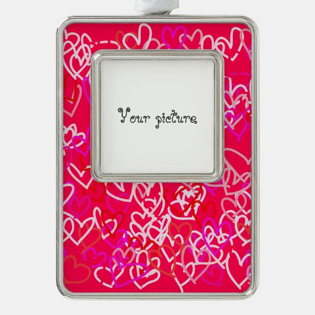 Adorno Navideño Corazones (Anverso)