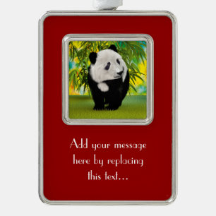 Adorno Navideño Cubo de oso de panda lindo regalo de amante animal