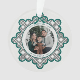 Adorno Navideño de Acrílico con Patrón de Diamante