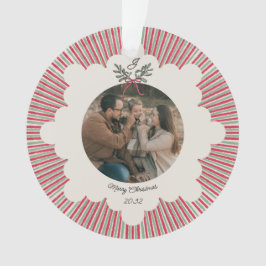 Adorno Navideño de Acrílico Elegante con Foto
