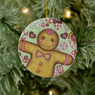 Adorno Navideño de árbol de Navidad de caramelo de