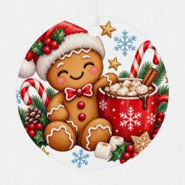 Adorno Navideño de Cacao Caliente con Jengibre: Ga