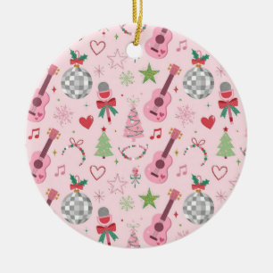 Adorno Navideño de Estrella Pop Femenina Disco d