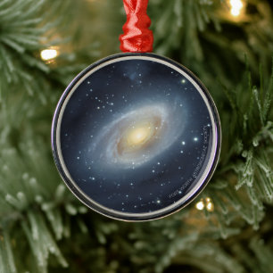 Adorno Navideño de Galaxia de Bode en Acuarela