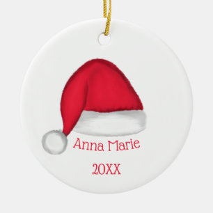 Adorno Navideño de Gorro de Santa