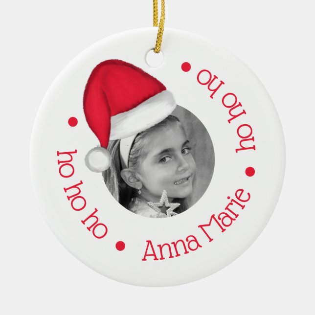 Adorno Navideño de Gorro de Santa (Frente)