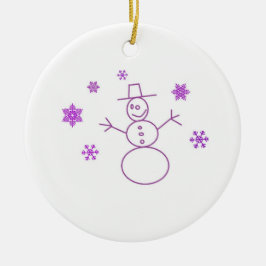 Adorno Navideño de Muñeco de Nieve Adorable