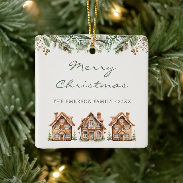 Adorno Navideño de Pan de Jengibre (Gingerbread Christmas Ornament
)