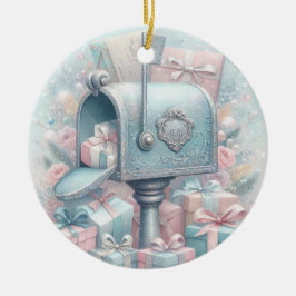 Adorno Navideño de Pastel, Buzón y Regalos