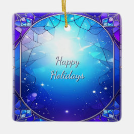 Adorno Navideño de Patrón de Vidrio Emplomado Mode