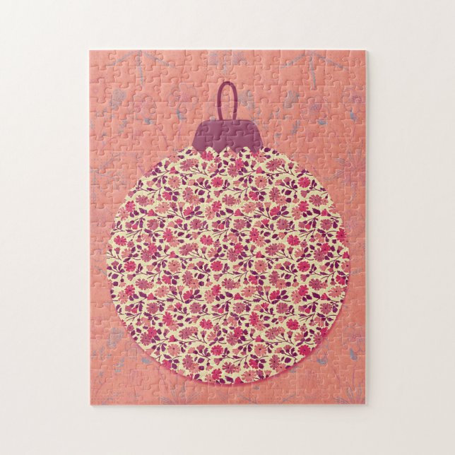 Adorno Navideño de Rompecabezas de Estilo Antiguo (Vertical)