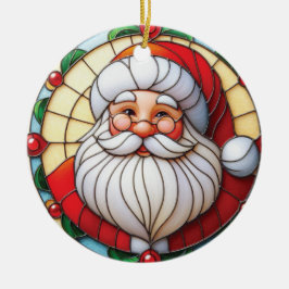 Adorno Navideño de Vidrio Emplomado