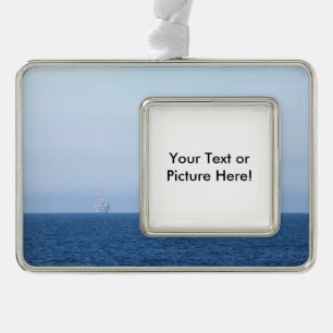 Adorno Navideño Dos plataformas petroleras