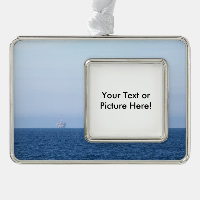 Adorno Navideño Dos plataformas petroleras (Anverso)