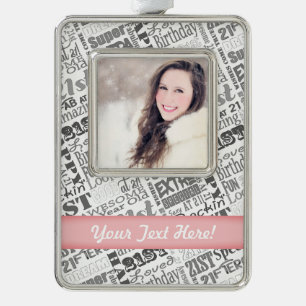 Adorno Navideño Fiesta de cumpleaños número 21 regalo personaliz