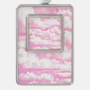 Adorno Navideño Fondo de la moda de las nubes rosas