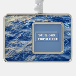Adorno Navideño Foto de Personalizado de agua marina