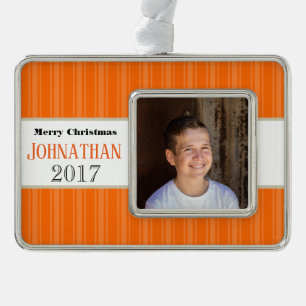 Adorno Navideño HAMbyWG - Ornamento - Rayas Naranjas