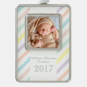 Adorno Navideño HAMbyWG - Ornamento - Rayas Pastel