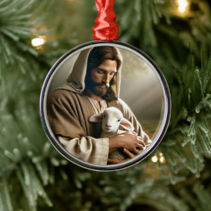 ADORNO NAVIDEÑO JESÚS CON CORDERO
