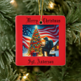 Adorno Navideño Militar