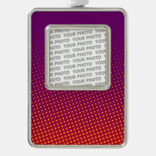 Adorno Navideño Naranja violeta del patrón de puntos divertidos + 