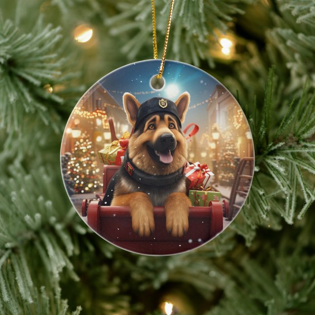 Adorno Navideño para Mascotas Pastor Alemán, Amant (Árbol)